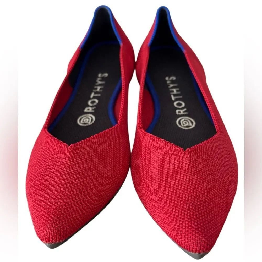 Rothy's The Point in Chili Pepper red size 7.
